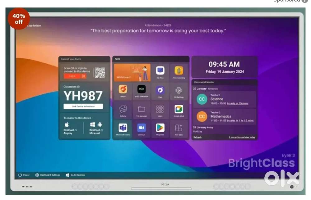 Digital board nitek brand hai