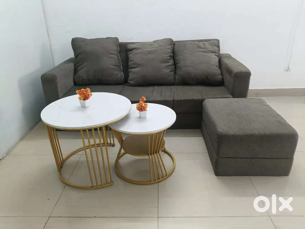 4 pcs sofa set with 2 tables