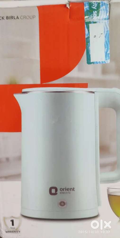 Orient Electric Kettle in brand new unused condition within warranty.