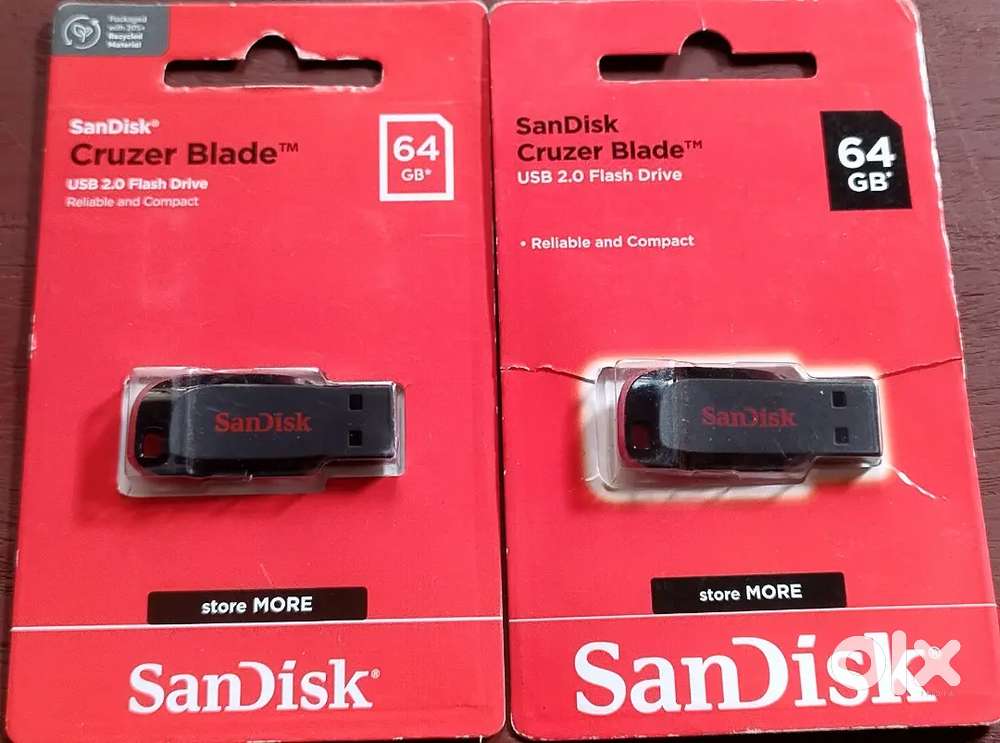 SanDISK Cruzer Blade USB 2.0 Flash Drive ( 64 ) GB 2 Pendrive