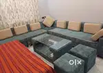 Rarely used Sofa Set with complete center Tabel and Paffi for Sale