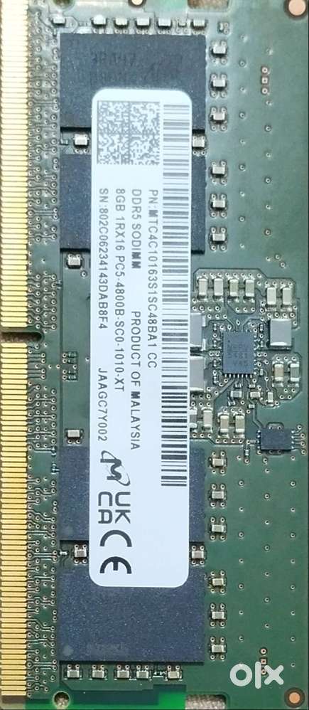 DDR5 8GB 4800MHz RAM, significant speed (4800 MT/s)