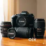 Canon EOS 200D Mark II DSLR Camera in newly condition with 3 lens