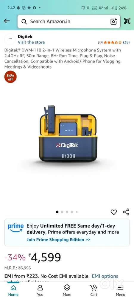 Digitek wireless mic dwn 110