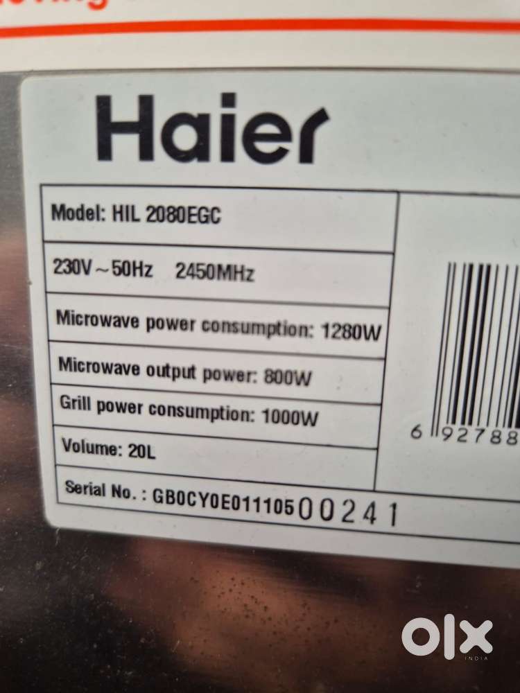 Haier microwave