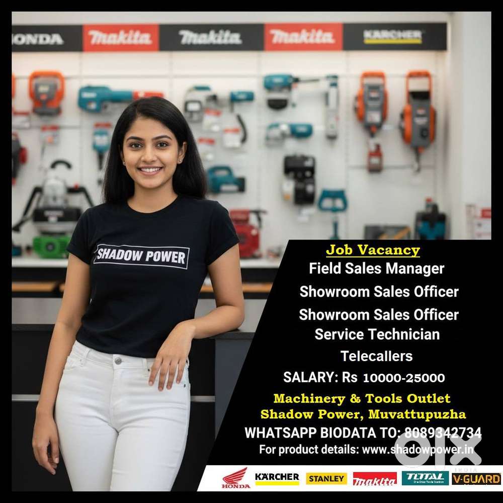 (Honda) Sales Officer/Telecaller/Technician@Shadow,Muvatupuzha.10-20K