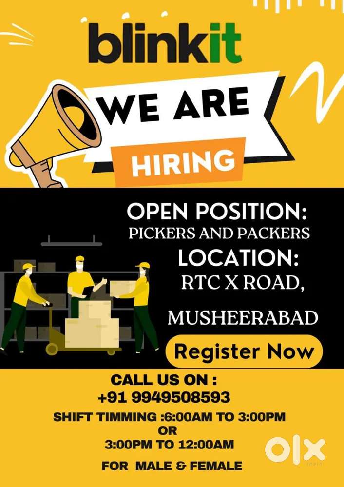 Picker for BlinkIt Dark Store