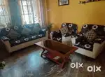 5 seater sofa set and shagun wood center table