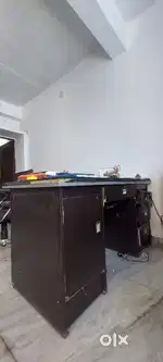 Table Selling with glass on it