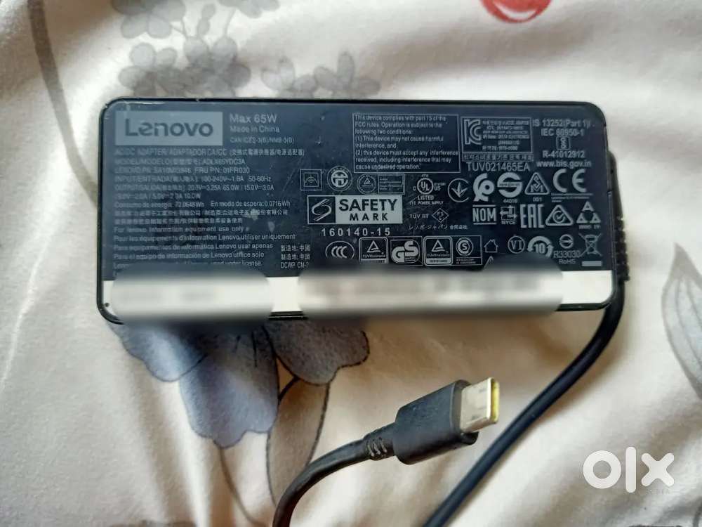 Lenovo C- Type Original Laptop Charger