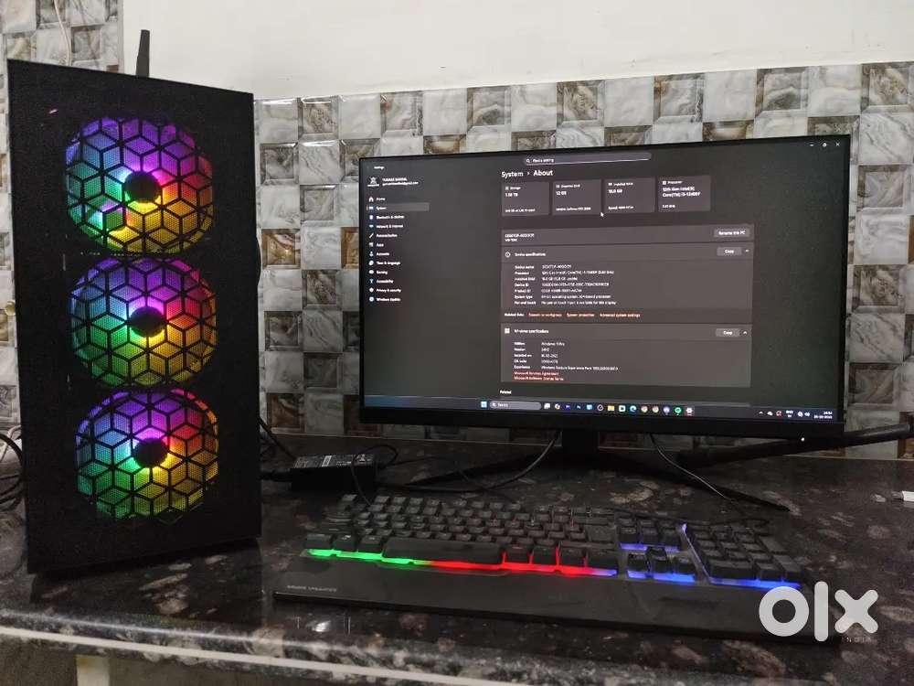 Gaming and streaming PC