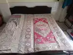Solid Teak Wood King Size Bed – Classic Design & Sturdy Build