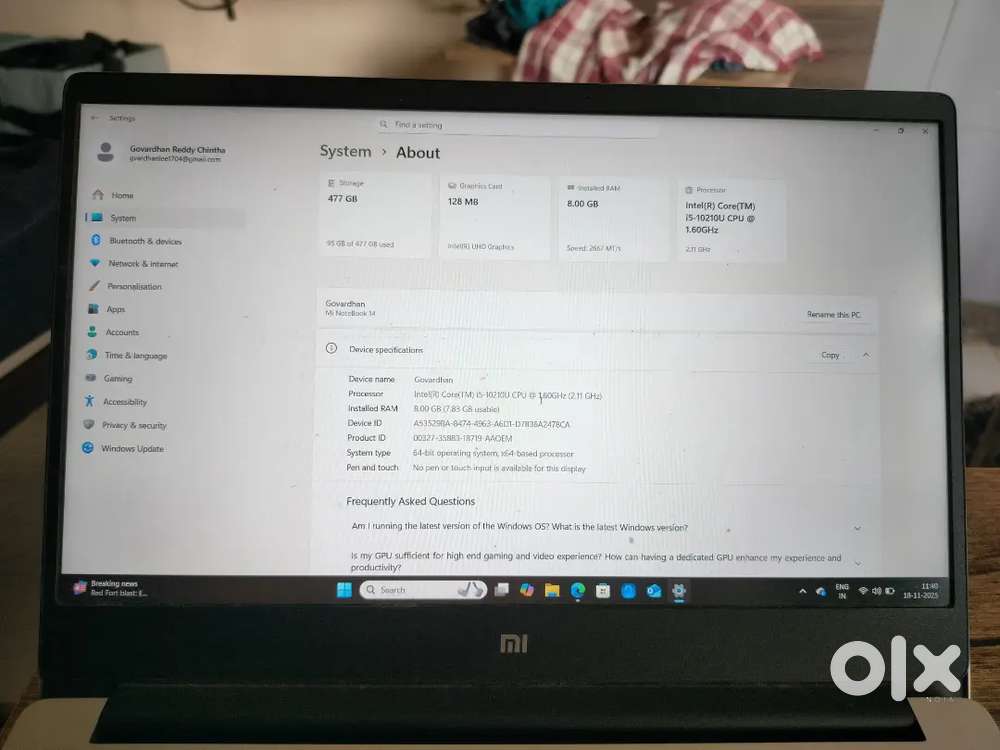 Mi notebook 14 laptop