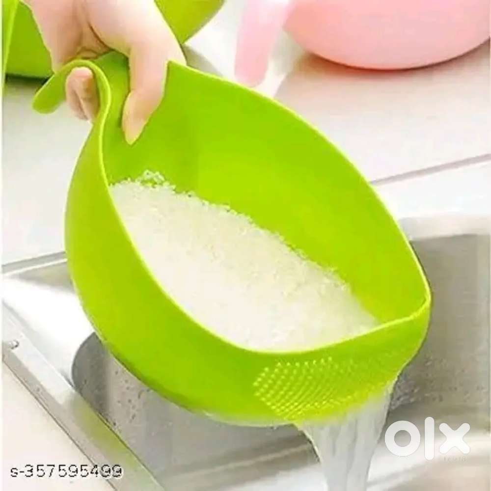 multipurpose rice,vegetable,fruits,etc.washingstainer bowl with handle