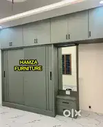 HAMZA FURNITURE NEW DESIGNER PLYWOOD sliding wardrobe
