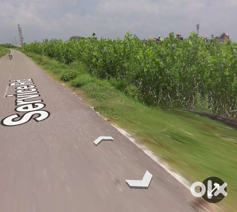 Agricultural land plot on highway