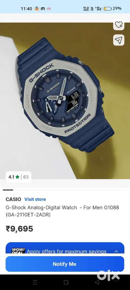 A G-shock premium watch new condition