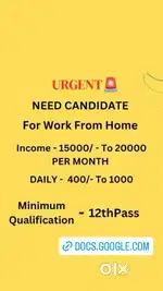 Work From Home (Part Time or Full Time)