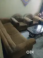 Five seater sofa with center table