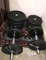 Home gym set dumbbells
