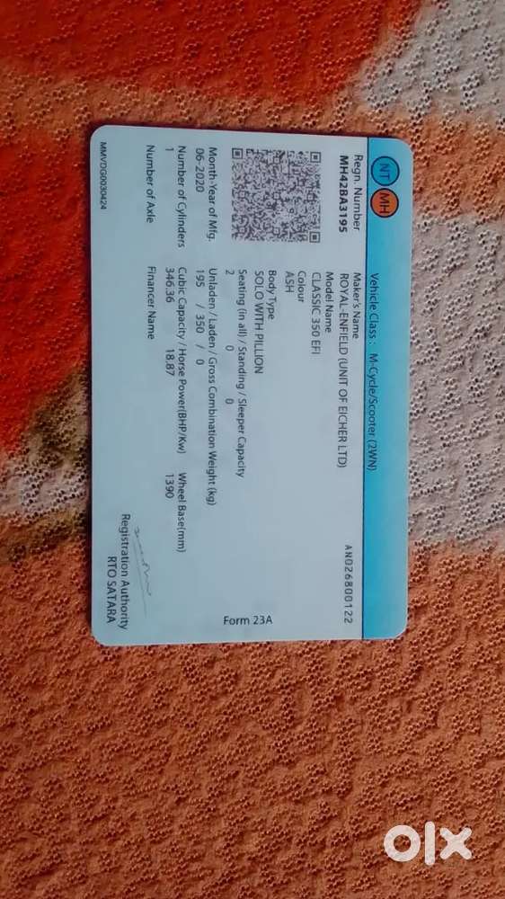 Good condition, both tyres, battery in good condition