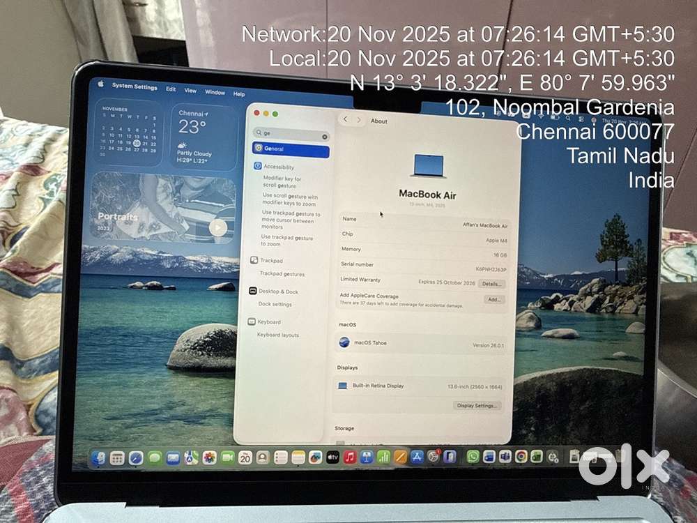 Apple Mac Air M4 13inch 2025