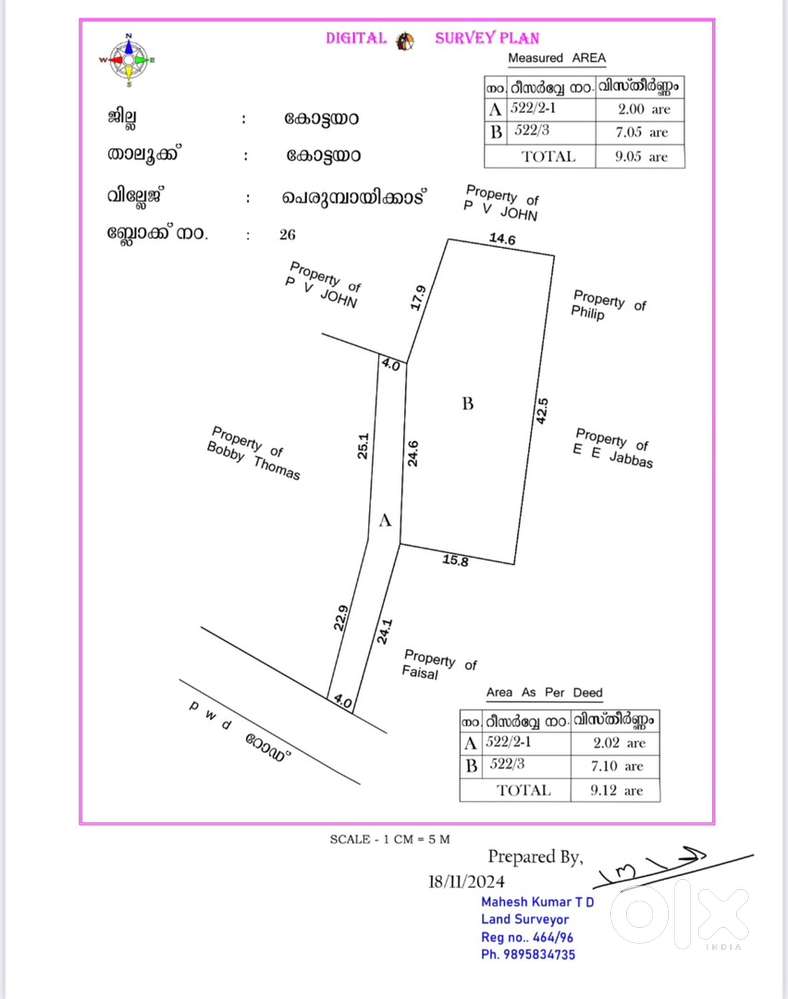 വാരിശ്ശേരി റോഡ് സൈസിൽ