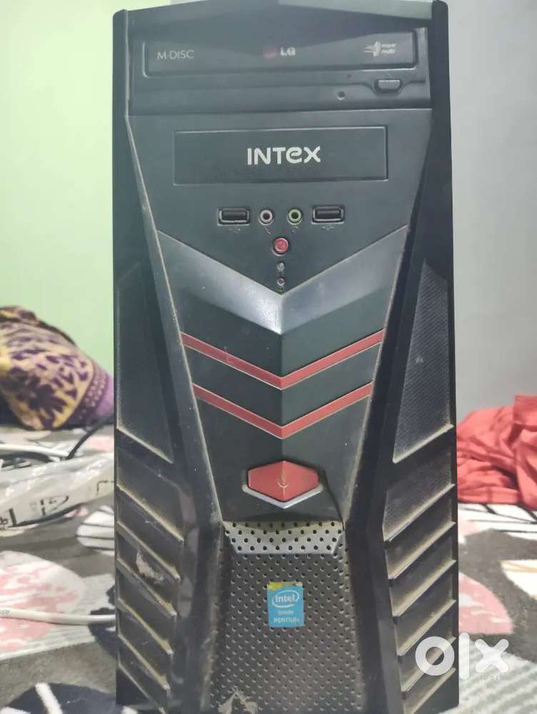 Dell monitor and intex pc full set for selling in working condition