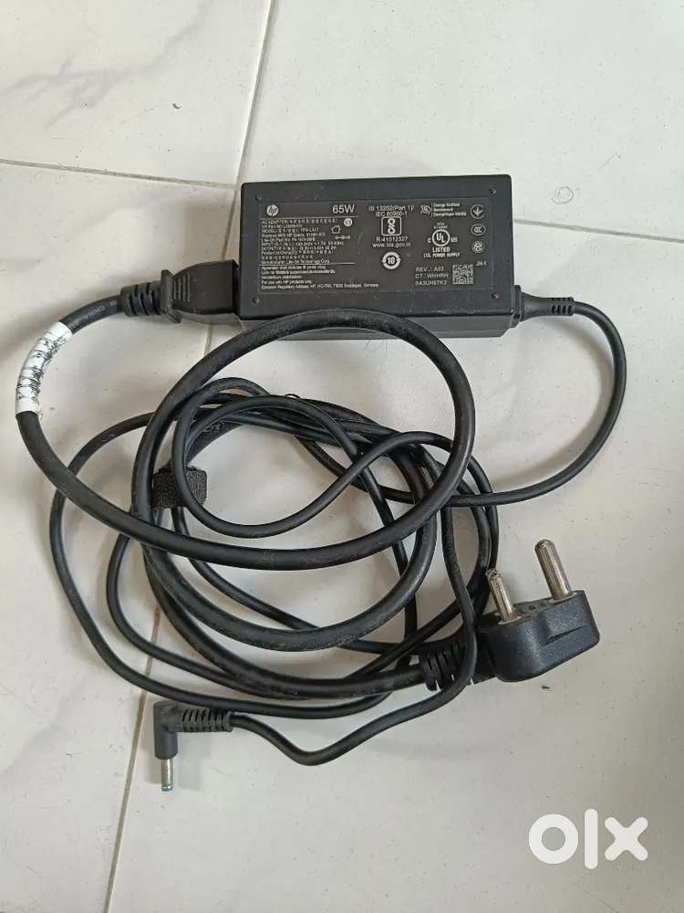 HP Original 65 W 19.5 V Laptop Charger – Blue-Tip (HP Part L25290-001)