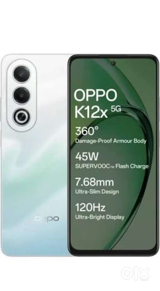 OPPO K12X 5G brand new mobail box with warranty bill box charger