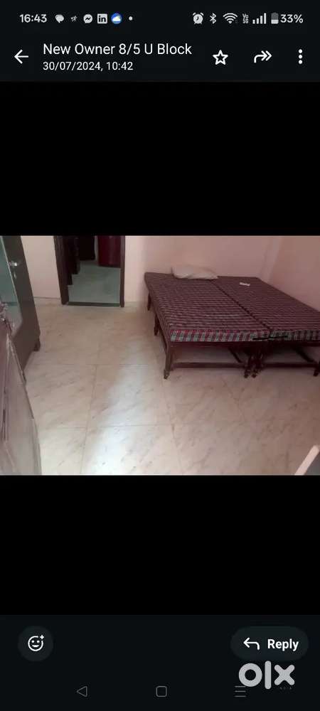 1bhk for rent in u block