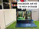 MACBOOK AIR M2 CHIP 8GB RAM 256GB SSD 15 INCH WITH ADAPTOR CABLE BOX