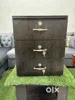 Brand new 3 drawer bed side table