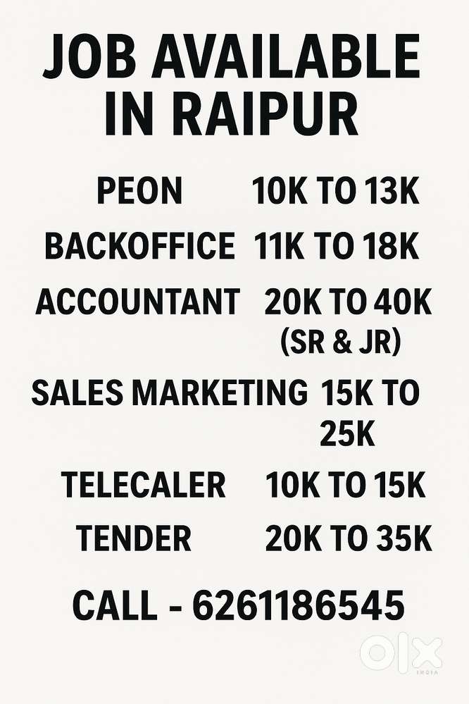 JOB IN RAIPUR
