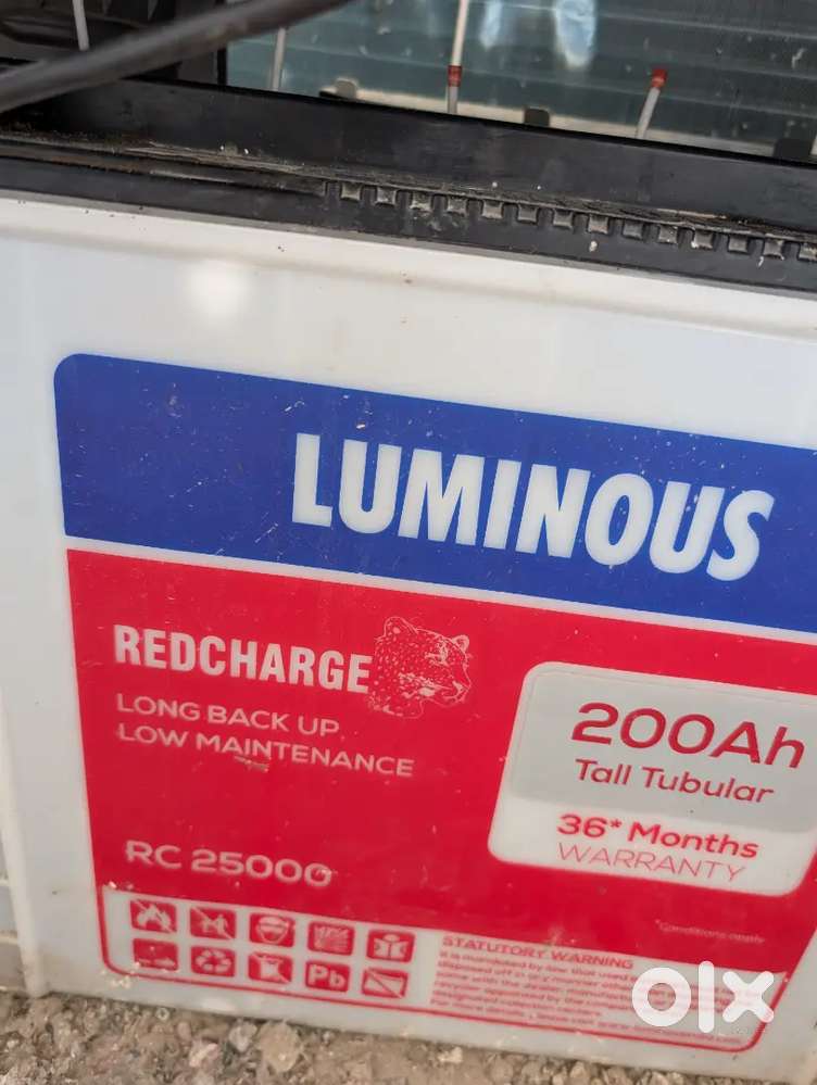 Luminous RC25000 200Ah Tubular Battery (Good Condition)