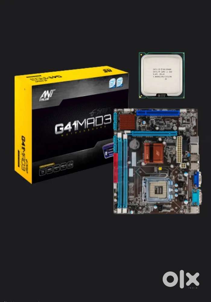 Ant esport g41 motherboard with intel core 2 duo processor