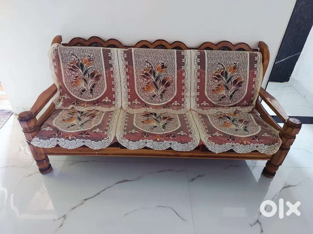 Wooden sofa set urgent sell