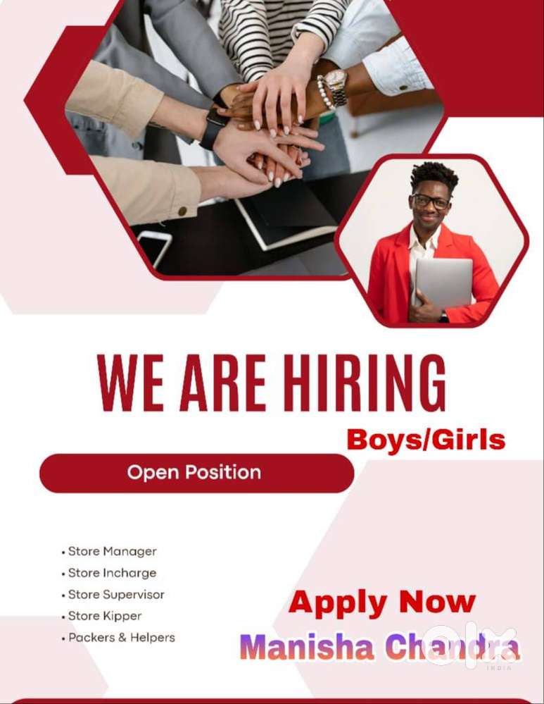 Full time job apply in helper store keeper supervisor  100% JOB HERE