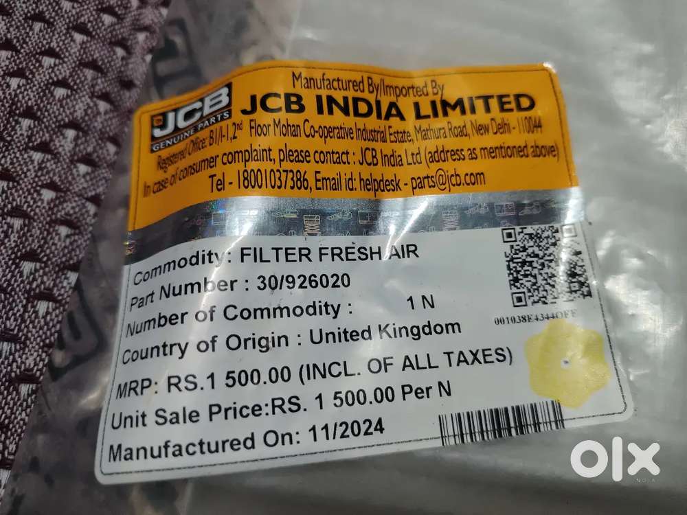 Filter Fresh Air (Cabin Air Filter)