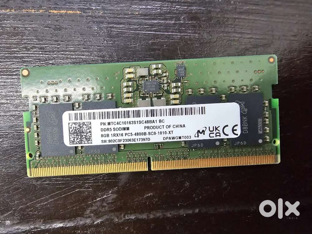 Micron SODIMM DDR5 8GBx2 Laptop ram 4800