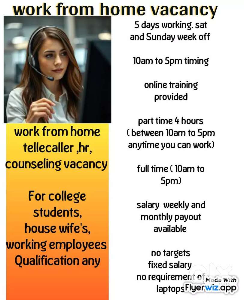 Malayalam tellecaller females required for hiring process