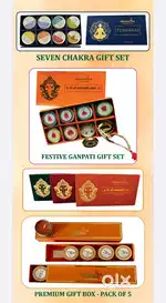 Ganpati festive gift set scented candle with jhaap mala venus sutra