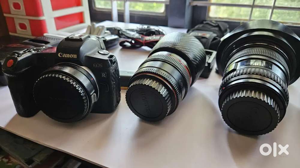Cannon eos r camera. Cannon 85/17*40  lences& accessories