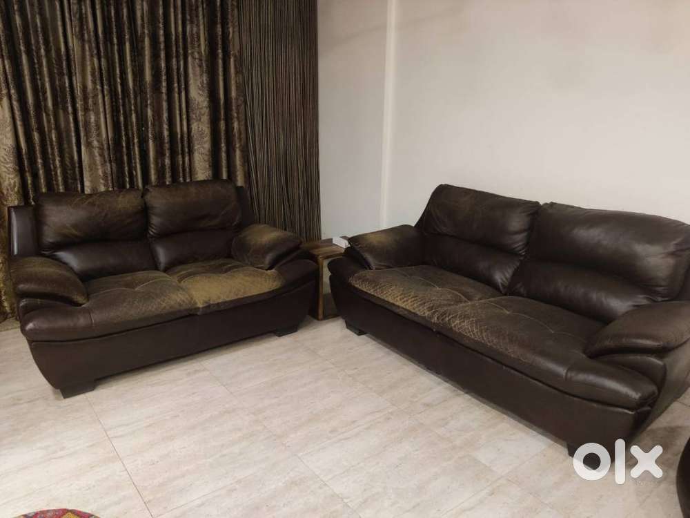Premium 5-Seater Leather Sofa –  Bought for Rs. 80,000 initially