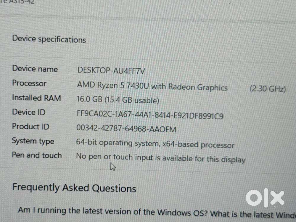 New Acer amd r 5 7k series