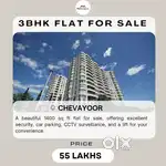 CHEVAYOOR 3BHK FLAT FOR SALE