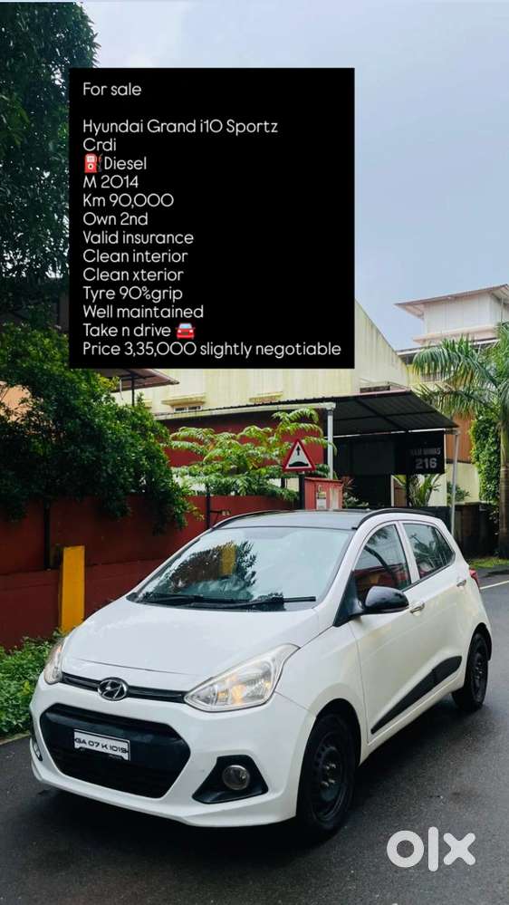 Hyundai Grand i10 2013-2016 CRDi Sportz, 2014, Diesel
