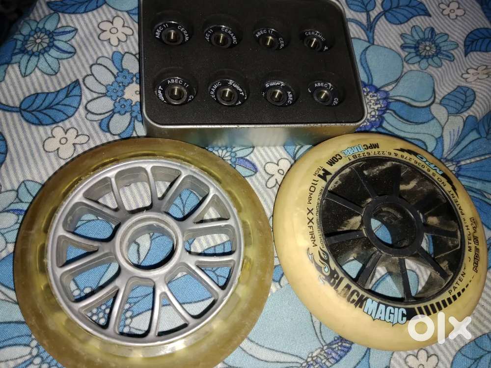 Inline roller wheels