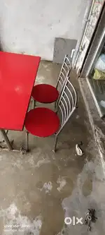 24 chairs and 5 tables of steel ...furniture for restaurant