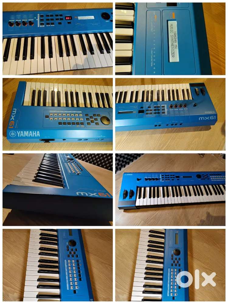 Yamaha MX61 Blue Synthesizer Keyboard